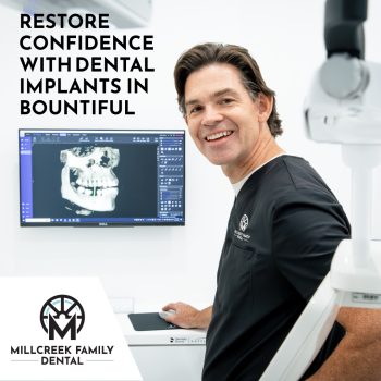 Missing teeth? Discover how dental implants at Millcreek Family Dental in Bountiful can provide a long-lasting, natural-looking solution.